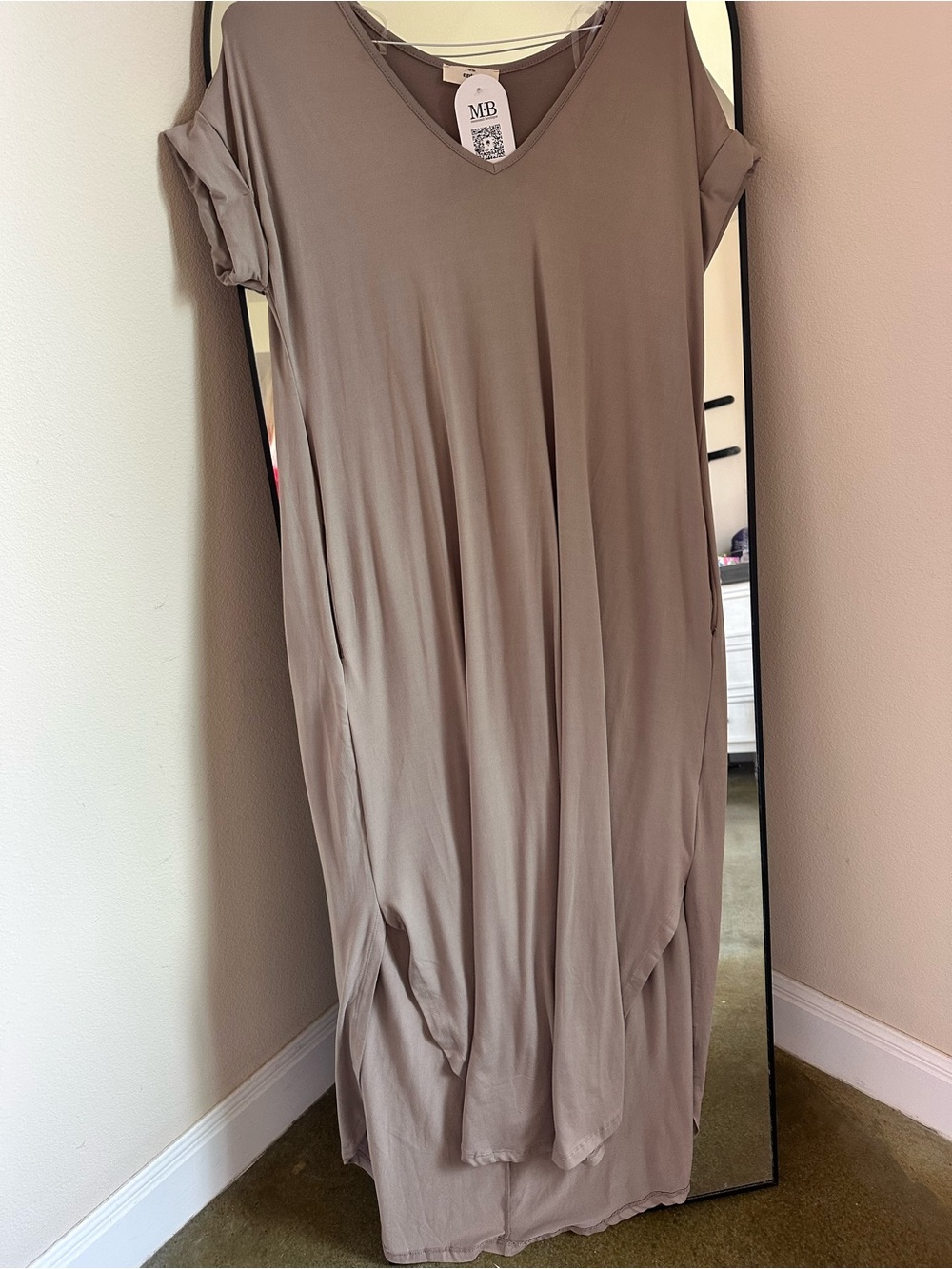 Tan Boutique Maxi Dress